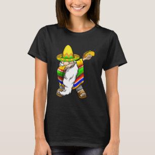 T-shirt Mexicain Dabbing Gnome Cinco De Mayo Poncho Sombre