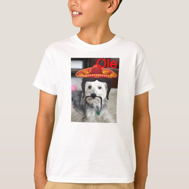 T-shirt mexicain de chien (Devant)