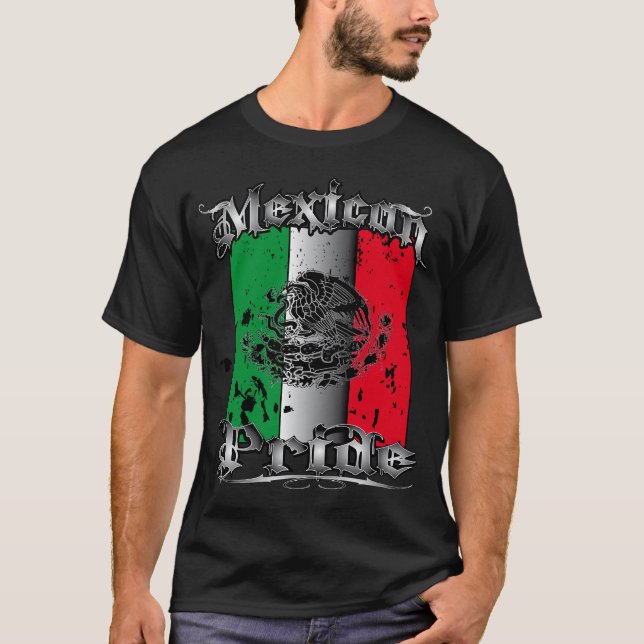 T-shirt mexicain de tatouage de fierté mexicaine (Devant)