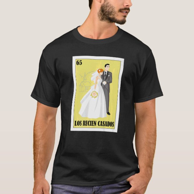 T-shirt Mexicaine pour Mariage Los Recien Casados 2 (Devant)