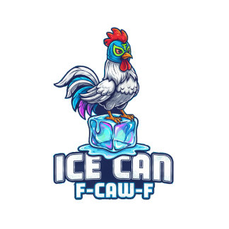 T-shirt Mexican Wrestler Chicken ICE Can F-Caw-F