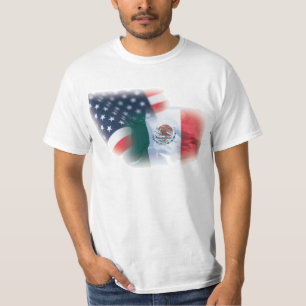 T-shirt mexico-américain de drapeau