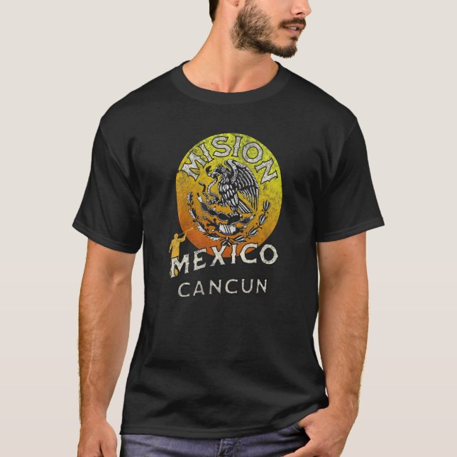 T-shirt Mexico Cancun LDS Mission Missionary   (Devant)