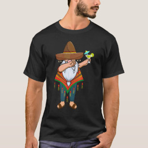 T-shirt Mexique Dabbing Gnome Tequila Cinco De Mayo Poncho