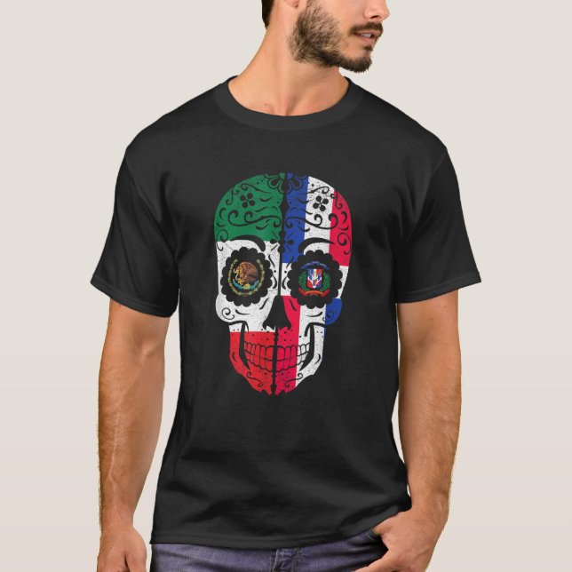 T-shirt Mexique Drapeau dominicain Mexique République Domi (Devant)