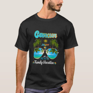 T-shirt Mexique Famille Vacances Cancun Cabo 2024 Droit T