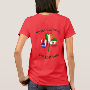 T-shirt Mexique Irlande États-Unis Drapeau Trèfle Personna