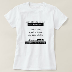 T-shirt Mexique Israël Humour politique Tee de Trump