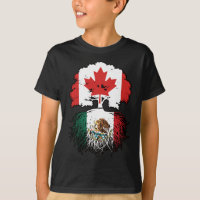 Mexique Mexique Canada drapeau des racines d'arbre