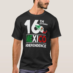 T-shirt Mexique Pride Independence Day 2022 Mexique Drapea