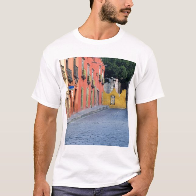 T-shirt Mexique, San Miguel de Allende, Homes le long (Devant)