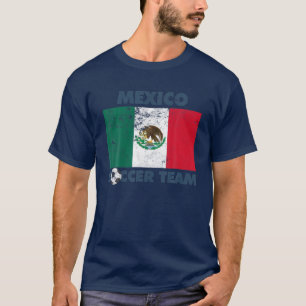 T-shirt Mexique Soccer Team Flag 2022 Supporter Mexique