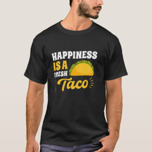 T-shirt Mexique Tacos Nourriture Mexicaine Le Bonheur Est