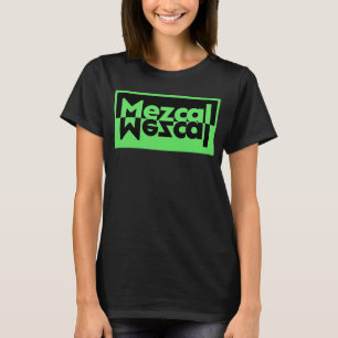 T-shirt Mezcal minimaliste vert et noir
