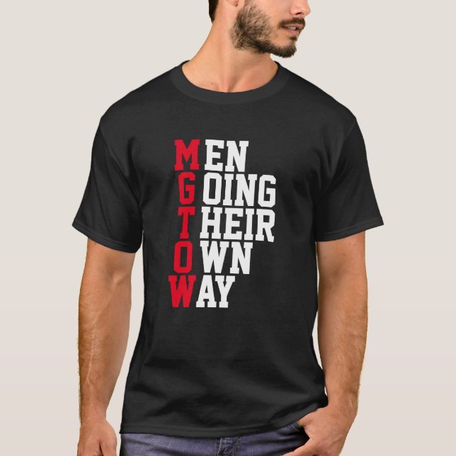 T-shirt MGTOW - Hommes faisant à leur guise (Devant)