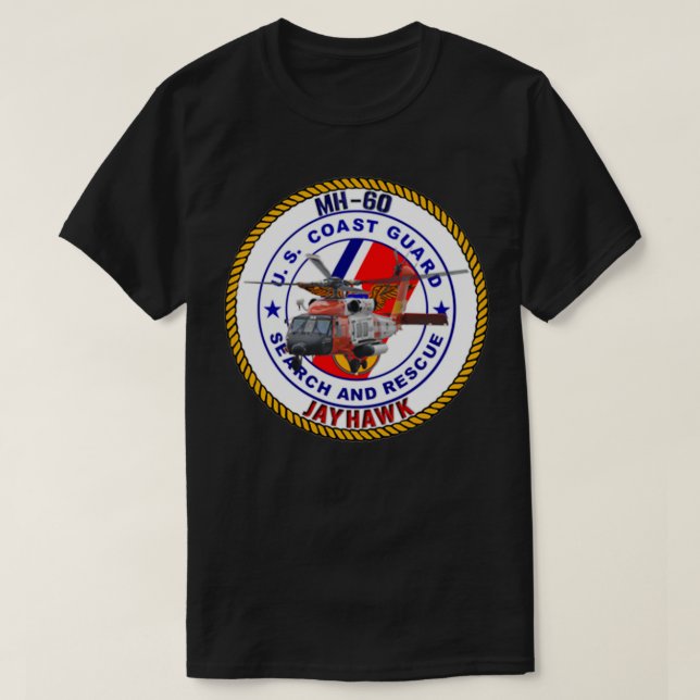 T-shirt MH60 Jayhawk USCG SAR (Design devant)