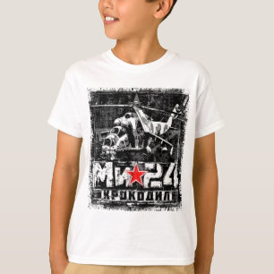 T-shirt Mi-24 gros hélicoptère soviétique