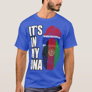 T-shirt Mi ADN Gambien Et Afghan Drapeau Héritage Premium