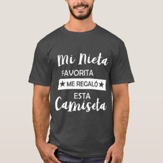 T-shirt Mi Nieta Favorita Me Regalo Esta Camiseta Drôle
