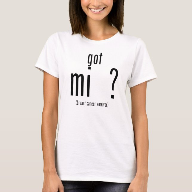 T-shirt MI obtenu ? (chemise de survivant de cancer du (Devant)