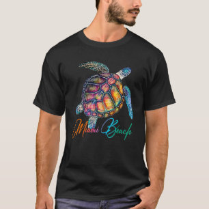 T-shirt Miami Beach 2023 Florida Sea Turtles 2023 Vacances