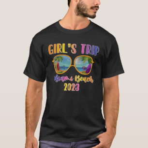 T-shirt Miami Beach 2023 Girls Trip Lunettes de soleil été