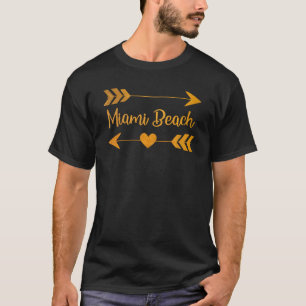 T-shirt Miami Beach Floride Floride Ville Drôle Maison Rac