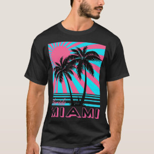 T-shirt Miami Beach Floride Miami Palm Trees
