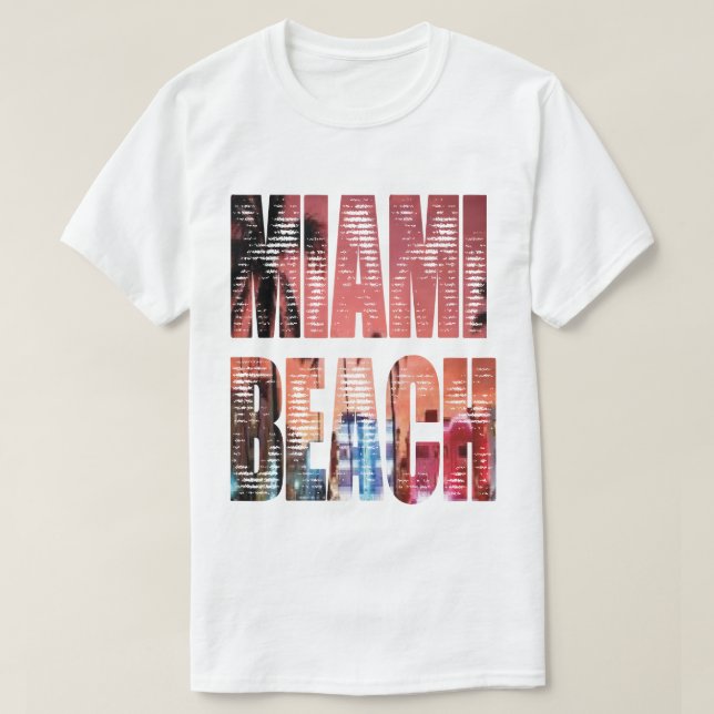 T-shirt Miami beach fun (Design devant)