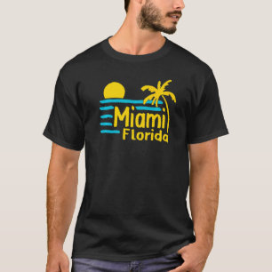 T-shirt Miami City Floride souvenir pour hommes femmes 1