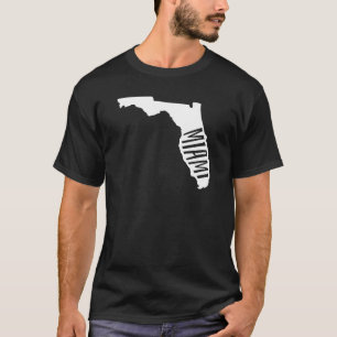 T-shirt Miami, Floride State Outline - USA Travel