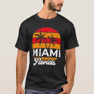 T-shirt Miami Lover Tropical Summer FL Lover Retro Floride
