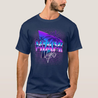 T-shirt Miami Nights Floride Rétrowave Outrun