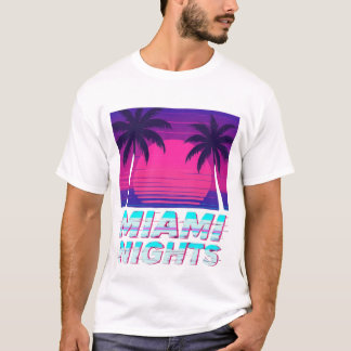 T-shirt Miami Nights Nuit Citadine Néon