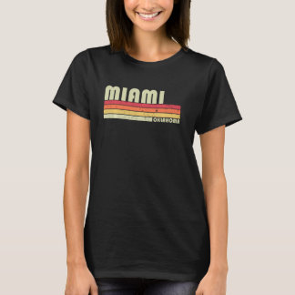 T-shirt Miami Ok Oklahoma Funny City Home Roots Retro 70s