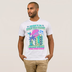 T-shirt Miami South Beach Floride Paradis des Perroquets