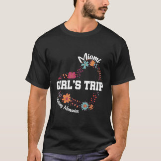 T-shirt Miami Trip 2023 Faire fleurir les souvenirs