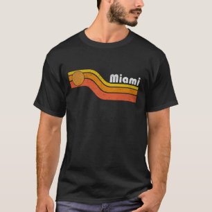 T-shirt Miami - Vintage Hommes Femmes 70s 80s Graphique Co