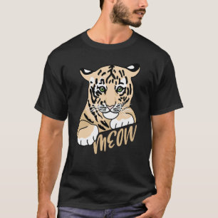 T-shirt Miaou Chat Sauvage Prédateur Chat Roi Tigre Sibéri