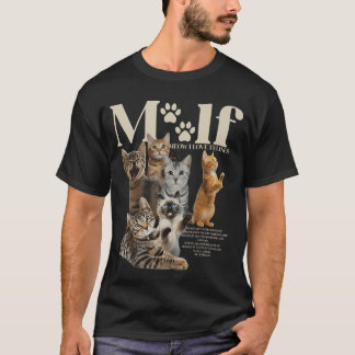 T-shirt Miaou J'adore les félins Chats Adorable Propriétai