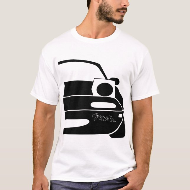 T-SHIRT MIATA AVEC MIATA OUTLINE TOMX5 (Devant)