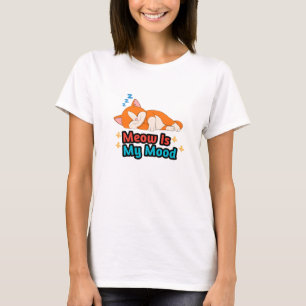 T-shirt Miau est mon humeur Chat drôle