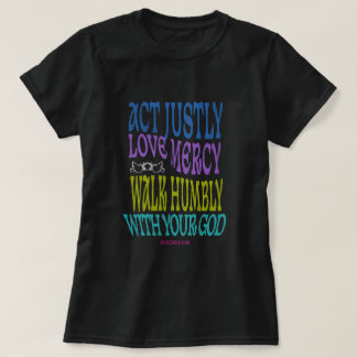 T-shirt Micah 6:8 Colorful Scripture 