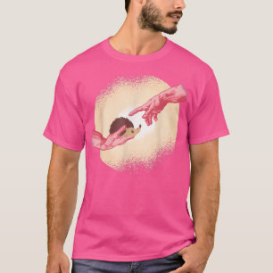 T-shirt Michel Angelo main de dieu drôle Hérisson