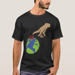 T-shirt MichelAngelo Création d'Adam Earth avec réinitiali