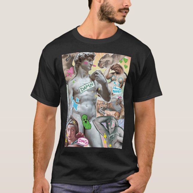 T-shirt Michelangelo Was Gay (Devant)
