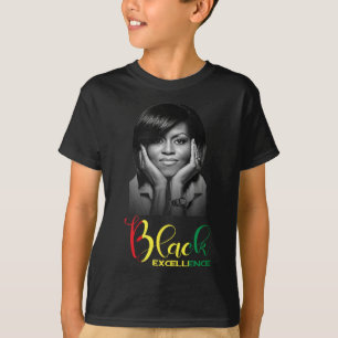 T-shirt Michelle Obama Black Excellence Black History Mont
