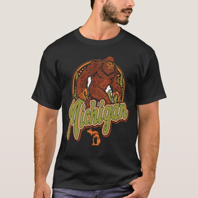 T-shirt Michigan Bigfoot (Devant)