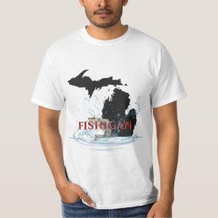 T-shirt Michigan Fisherman Humour