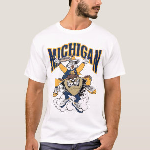 T-shirt Michigan Football Vintage Style Crewneck